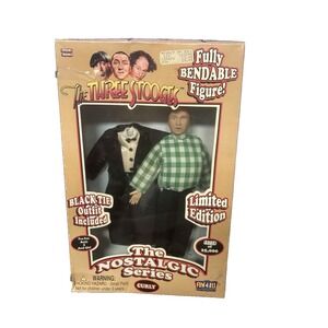 THE THREE STOOGES CURLY Bendable‎ Figure Nostalgic Series Fun4All Limited Ed